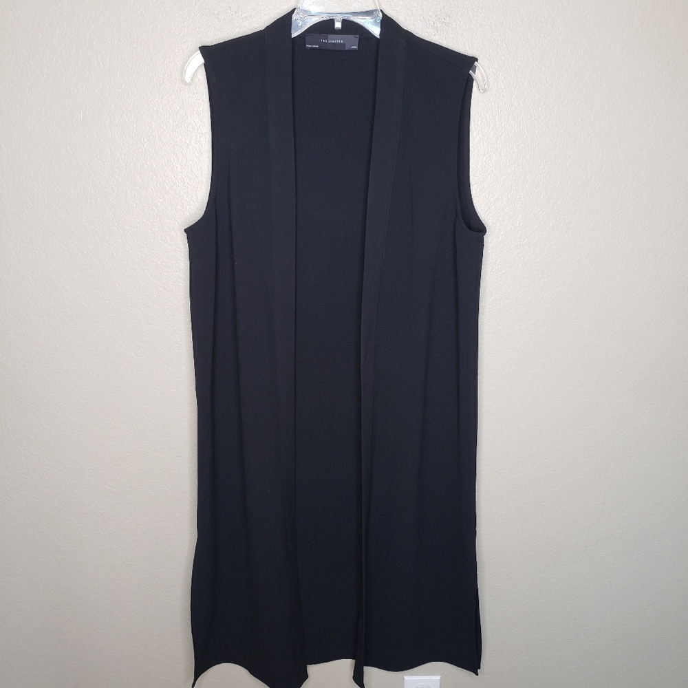 4 for $30 SALE!! The Limited NWT Black Sleeveless Duster Medium - Picture 1 of 7